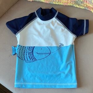 Rashguard with Playful fish design 12-18 mos